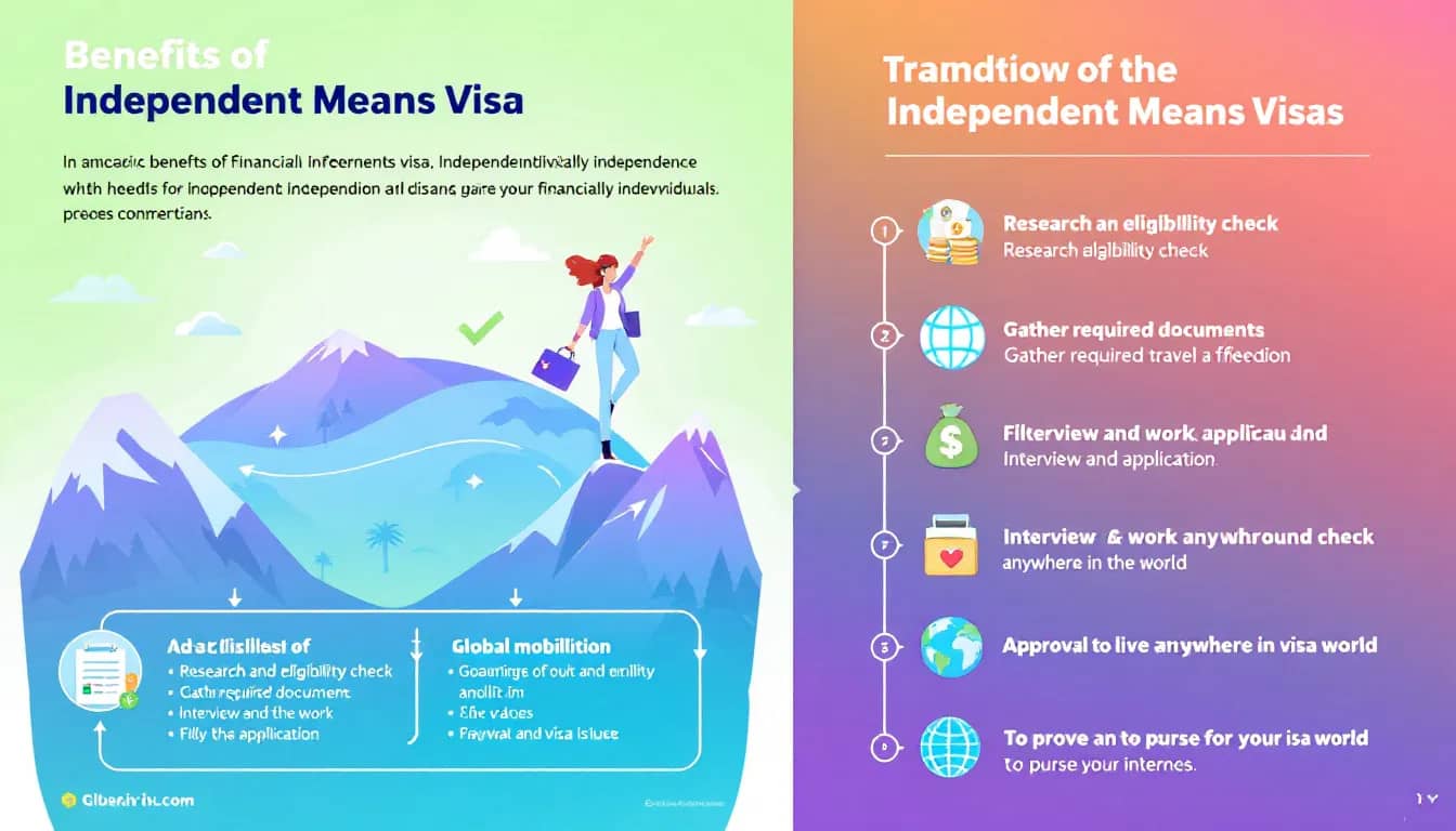 Benefits of independent means visas for financially independent individuals.