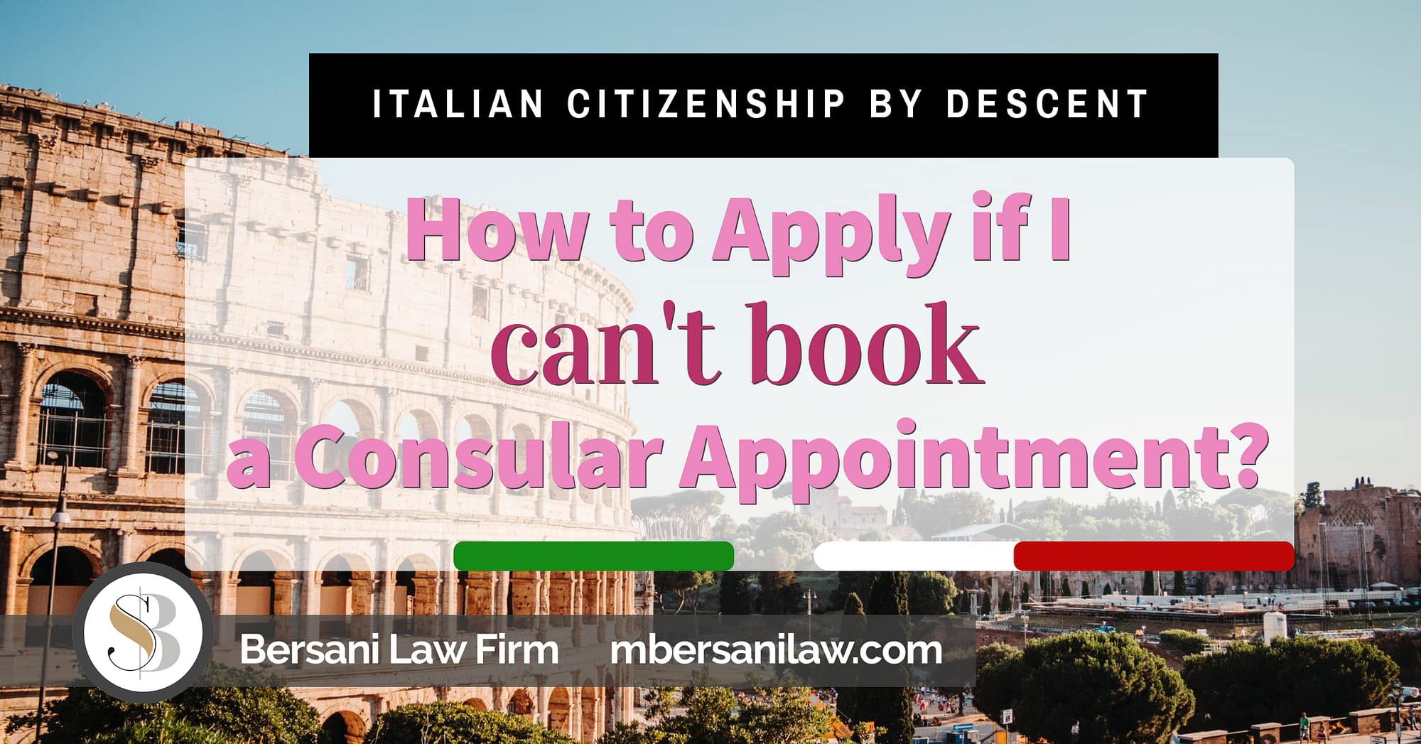 How to Apply for Italian Citizenship by Descent if I can’t book an appointment at the Italian Consulate?